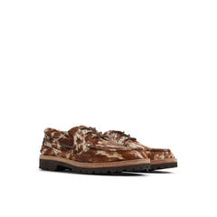 Cow Print 3 Eye Boat Shoe
