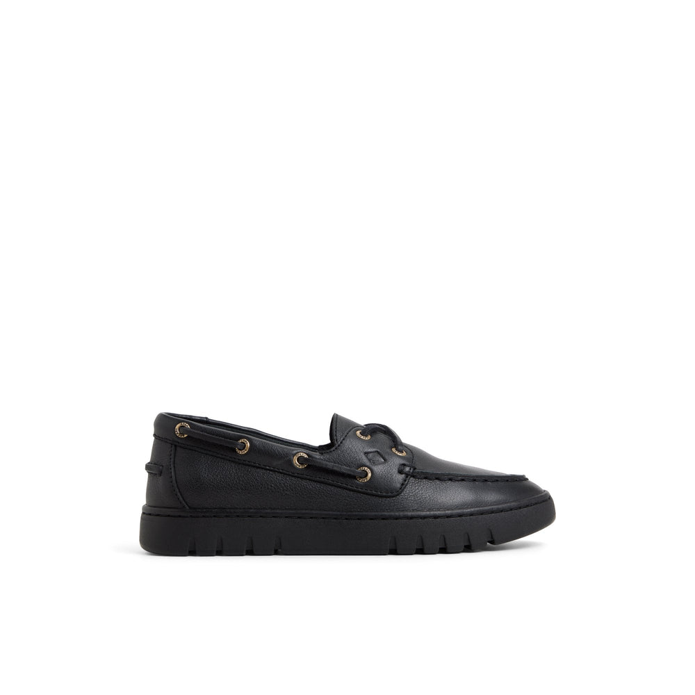 Keely Boat Shoe Black Black