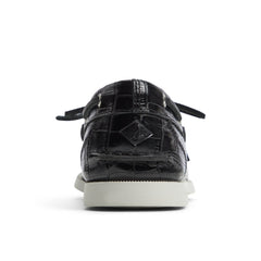 Authentic Original™ 1 Eye Boat Shoe Black Women's Leather