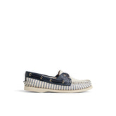 Authentic Original™ 2 Eye Boat Shoe White/Navy Women's Women
