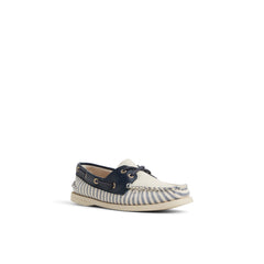 Authentic Original™ 2 Eye Boat Shoe White/Navy Women's Women