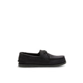 Aokleather Black Kids Boat Shoes