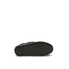 Aokleather Black Kids Boat Shoes