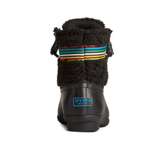 Saltwater™ Rainbow Sherpa Duck Boot Black