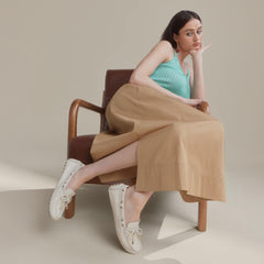 Gold Cup™ Driver Loafer - Cream