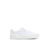 Bermuda Lace to Toe Platform Sneakers White