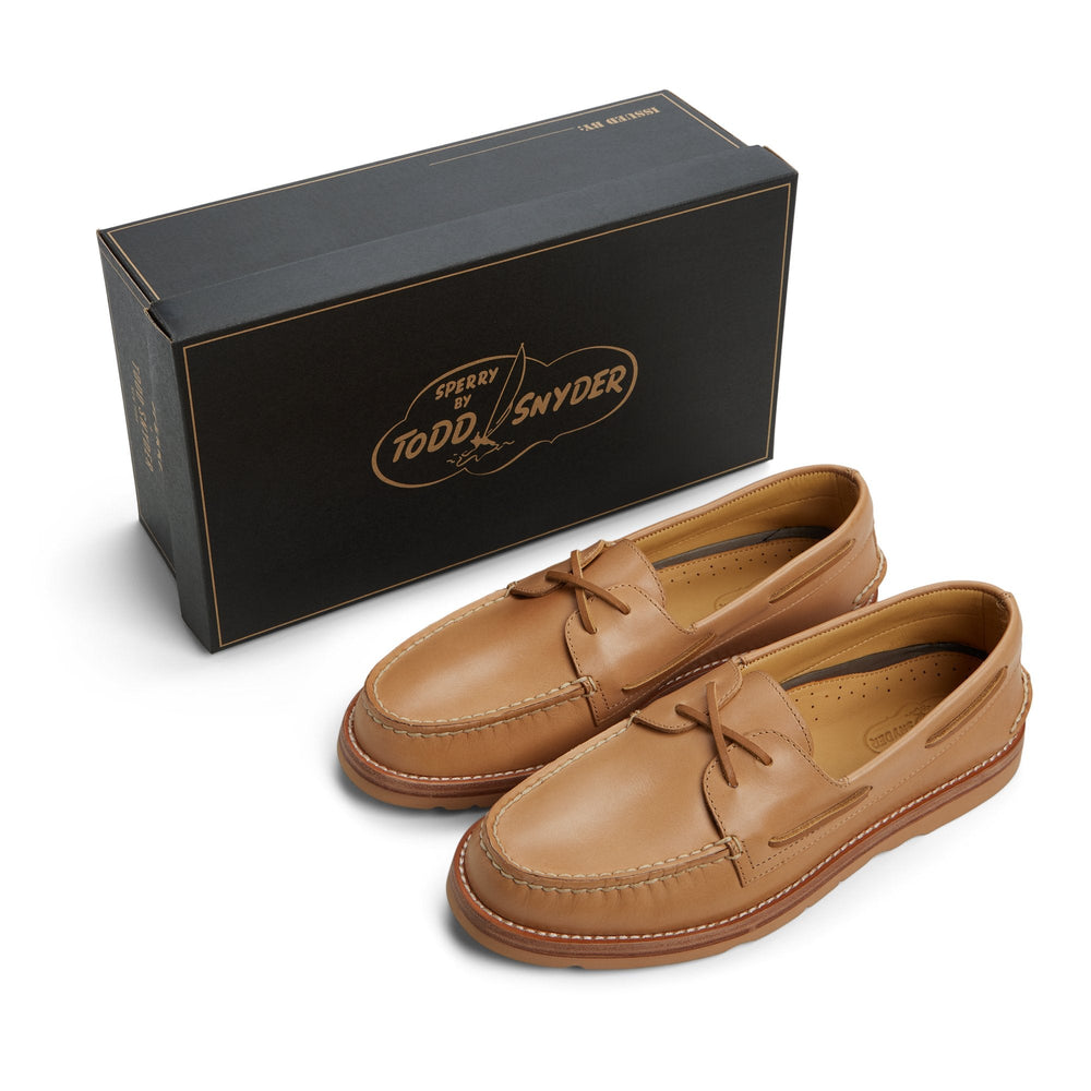 Sperry x Todd Snyder Vachetta Leather Boat Shoe Natural