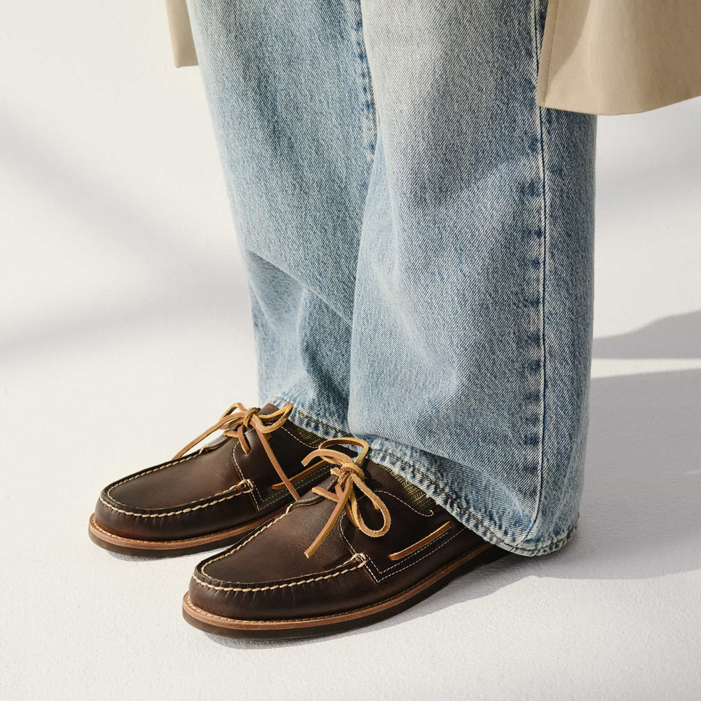 Authentic Original™ 2 Eye Ripple Boat Shoe Amaretto