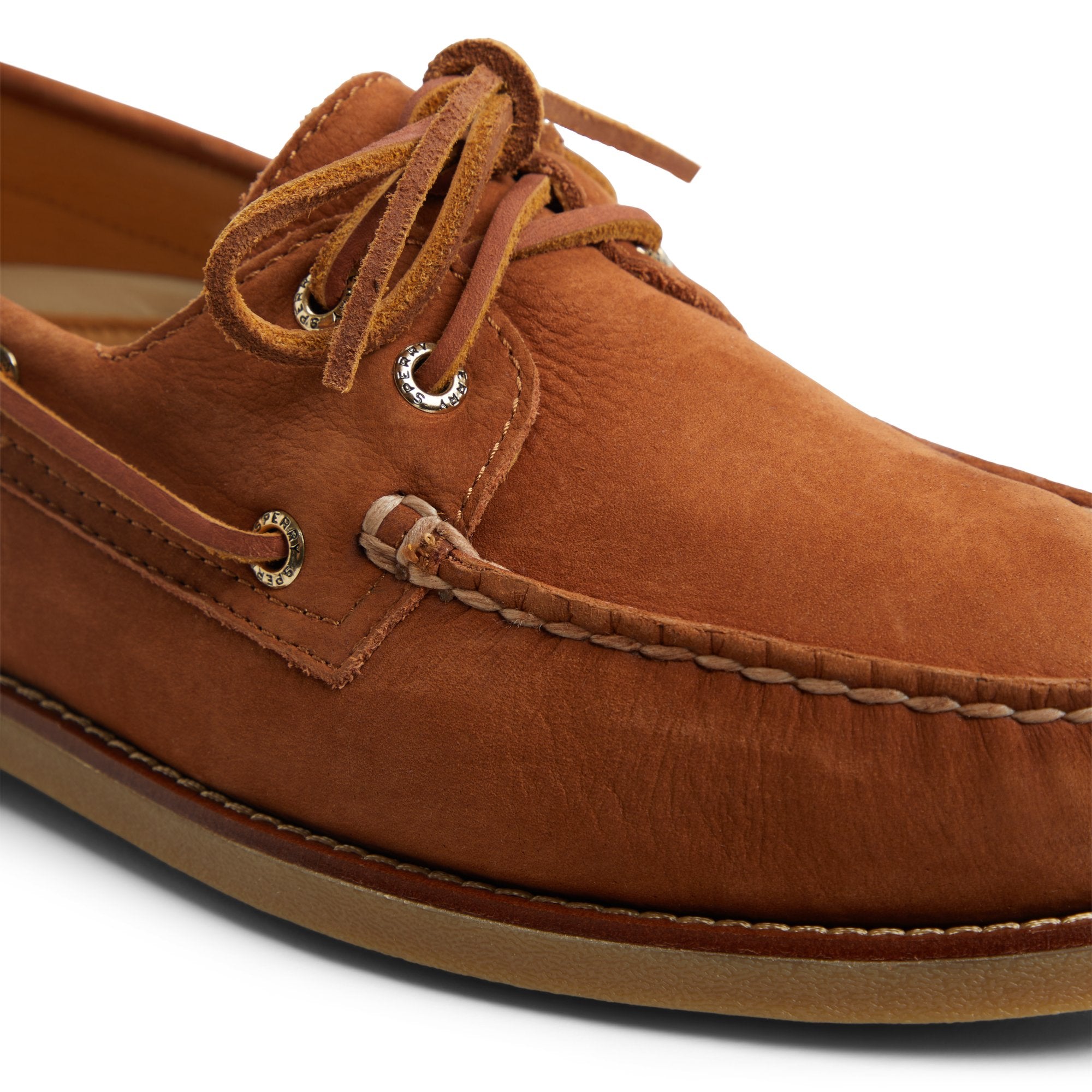 Gold Authentic Original™ 2-Eye Lite Boat Shoe Light Brown Men's Leather