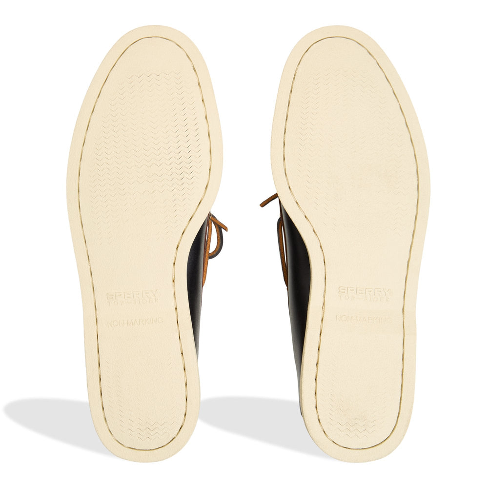 Gold Authentic Original™ 2-Eye Lite Boat Shoe Black Combo Men's Leather