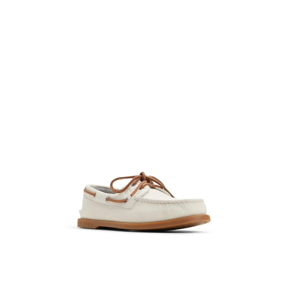 Authentic Original™ 2-Eye Boat Shoe Open White