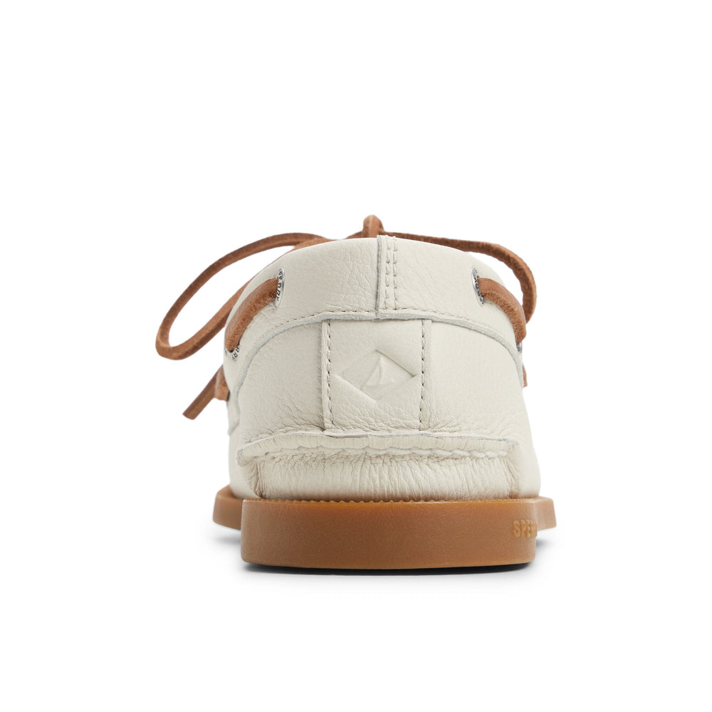 Authentic Original™ 2-Eye Boat Shoe Open White