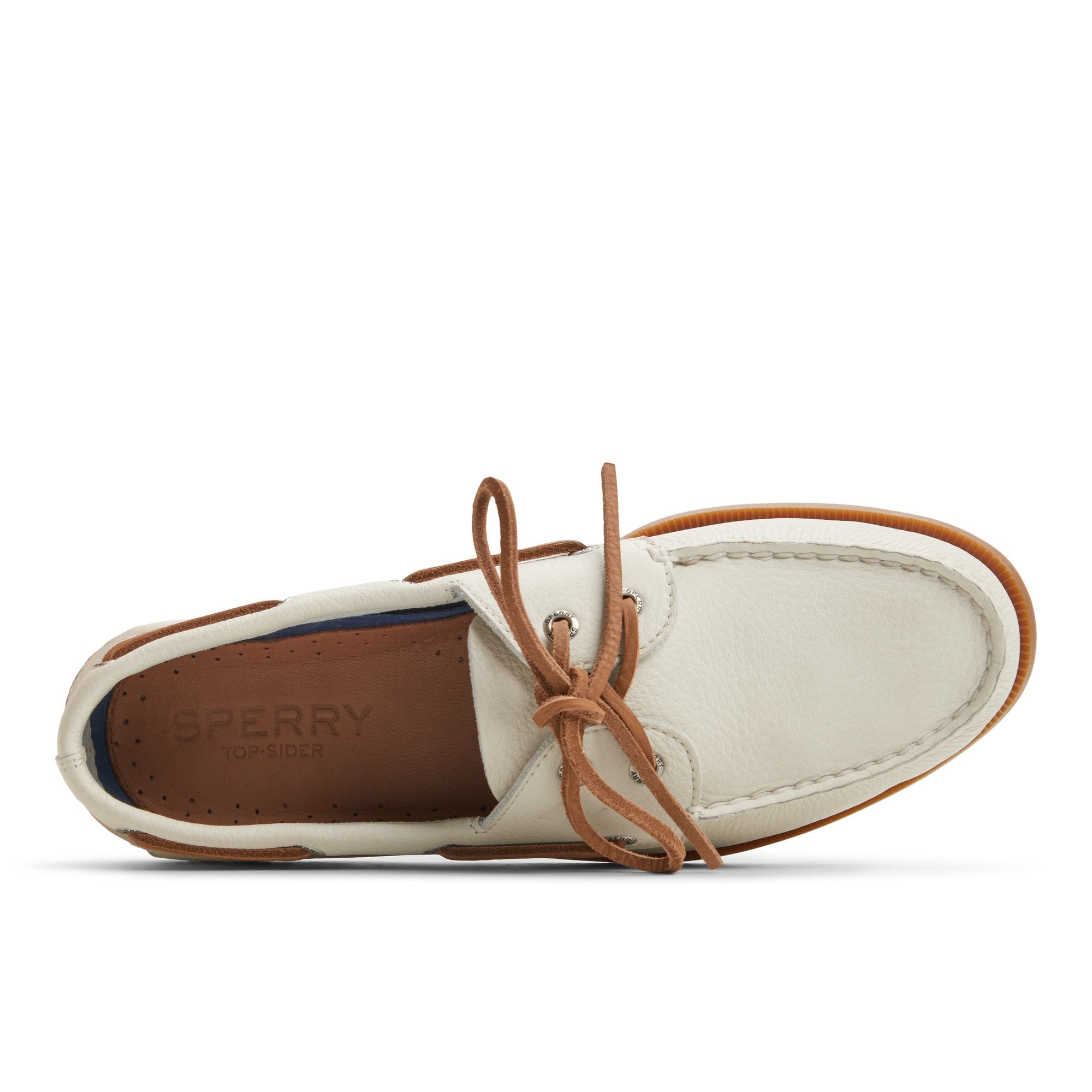 Authentic Original™ 2-Eye Boat Shoe Open White
