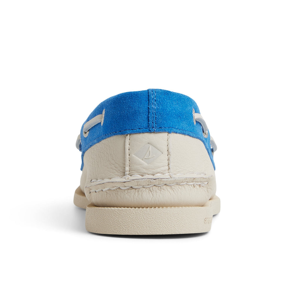 Authentic Original™ 2-Eye Boat Shoe White Blue