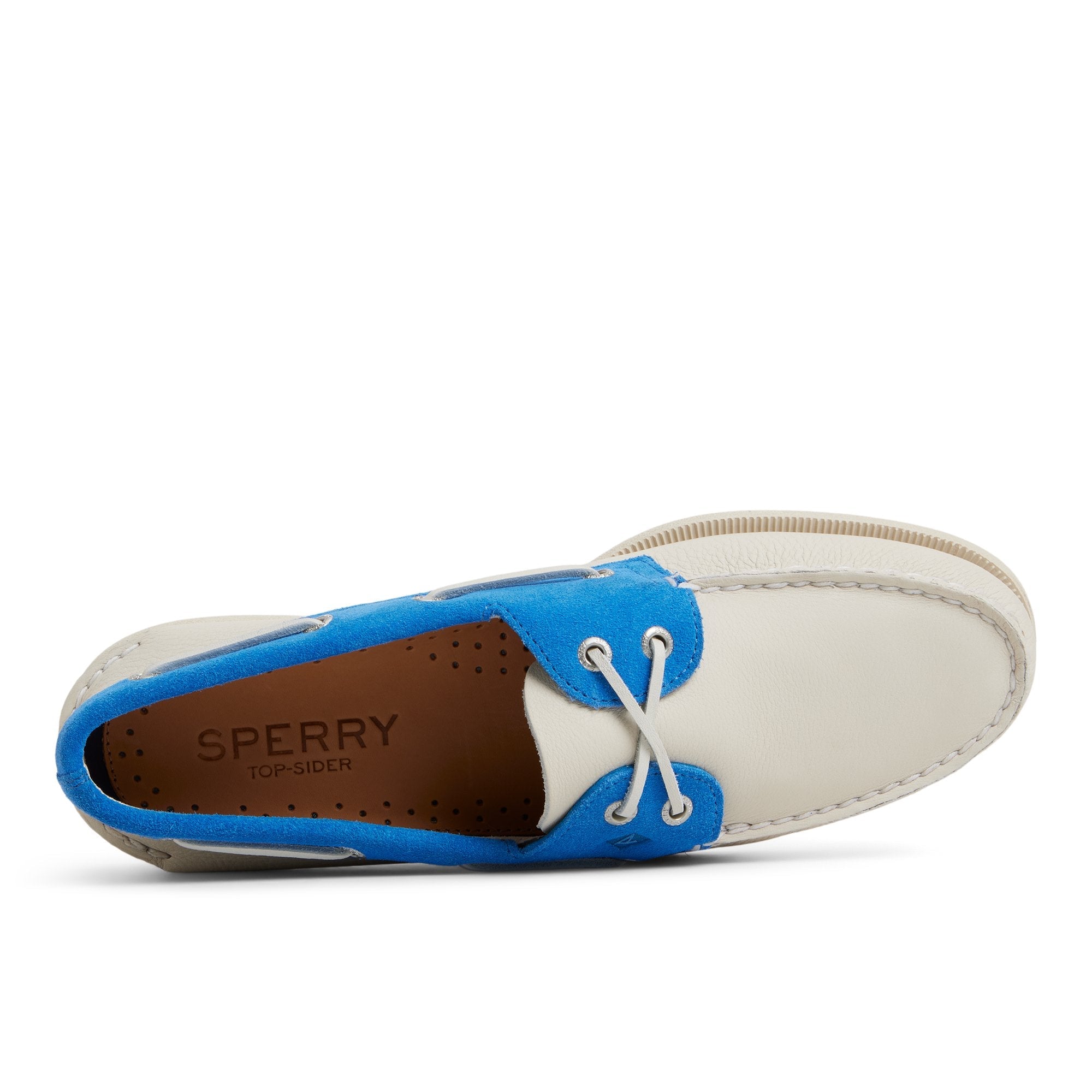 Authentic Original™ 2-Eye Boat Shoe White Blue