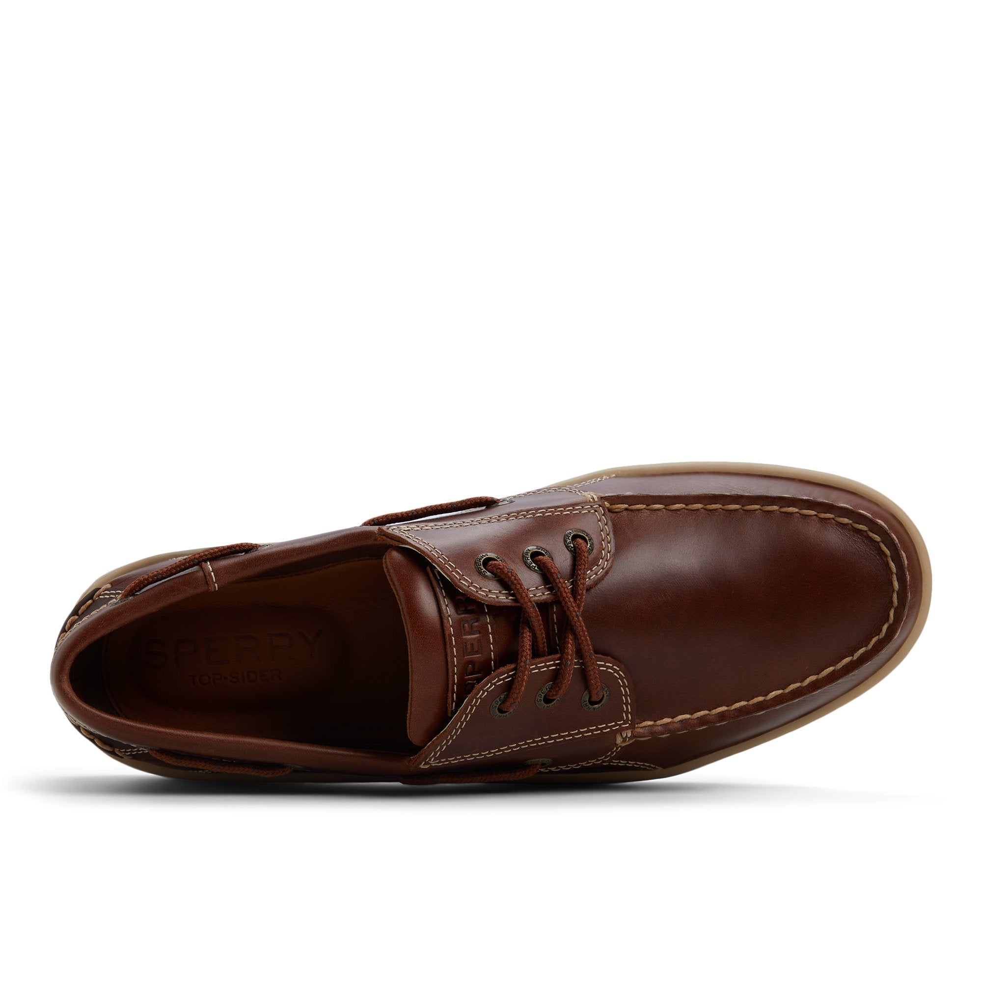Billfish 3-Eye Boat Shoe Medium Brown
