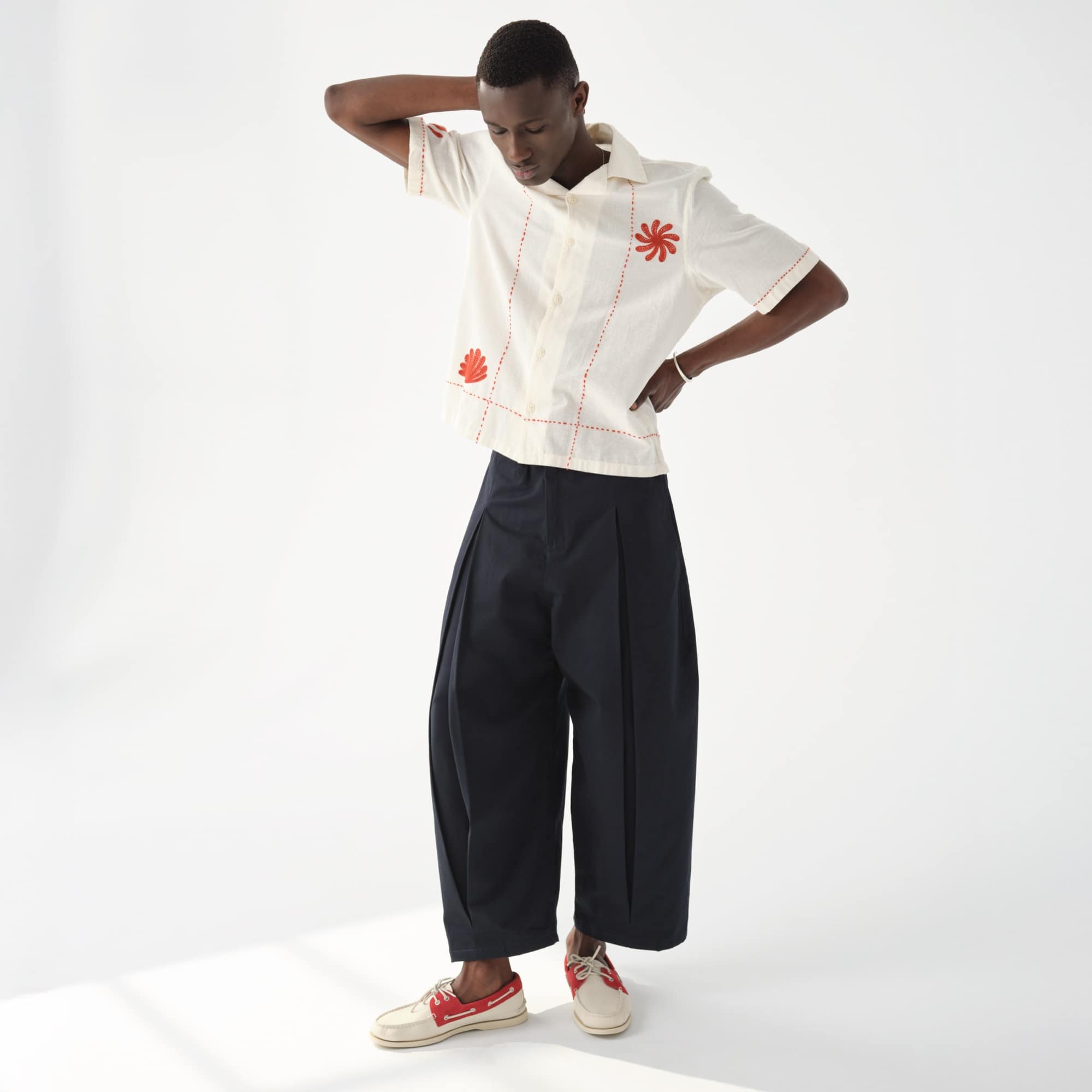 Authentic Original™ 2-Eye Boat Shoe Red White