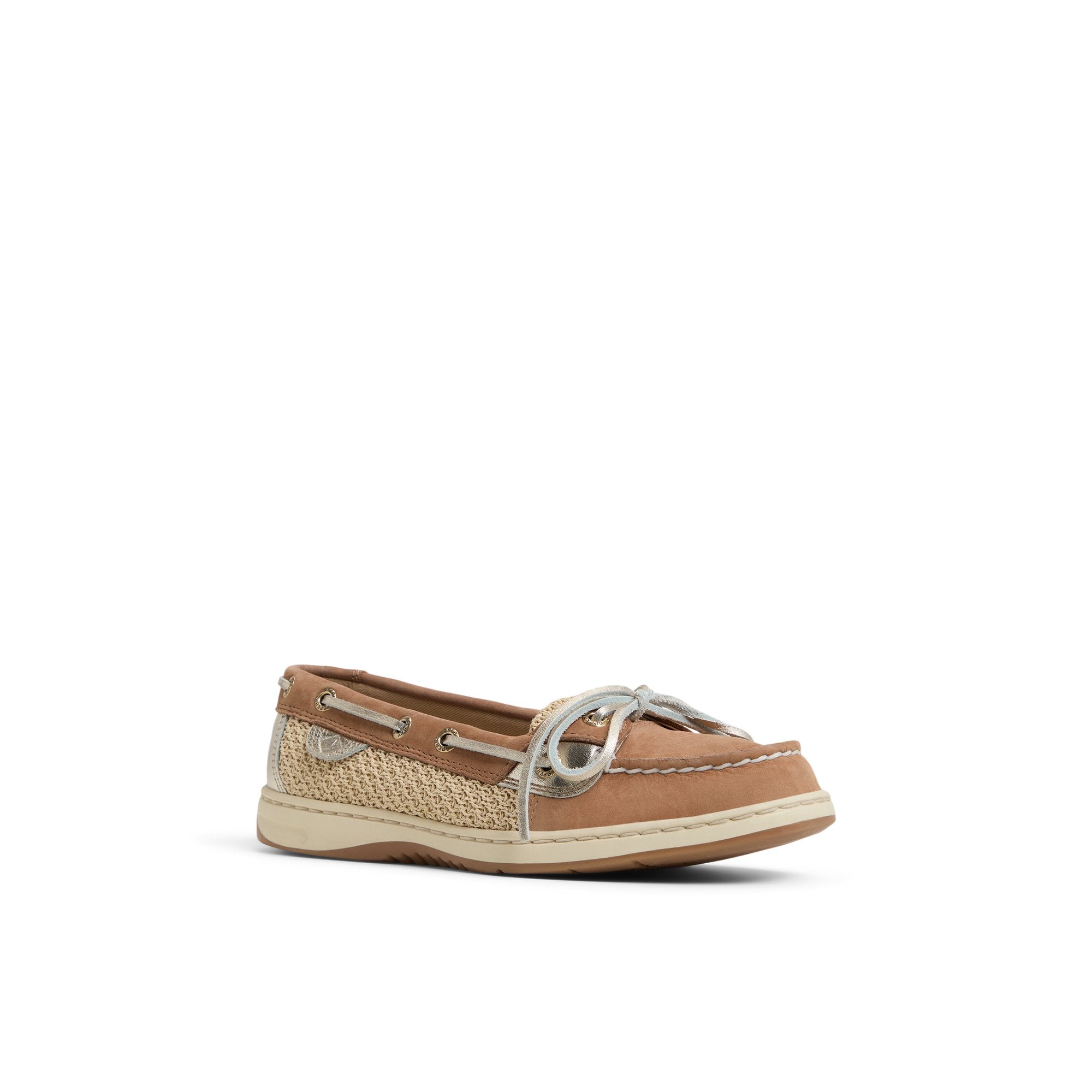 Angelfish 1 Eye Boat Shoe Open Tan