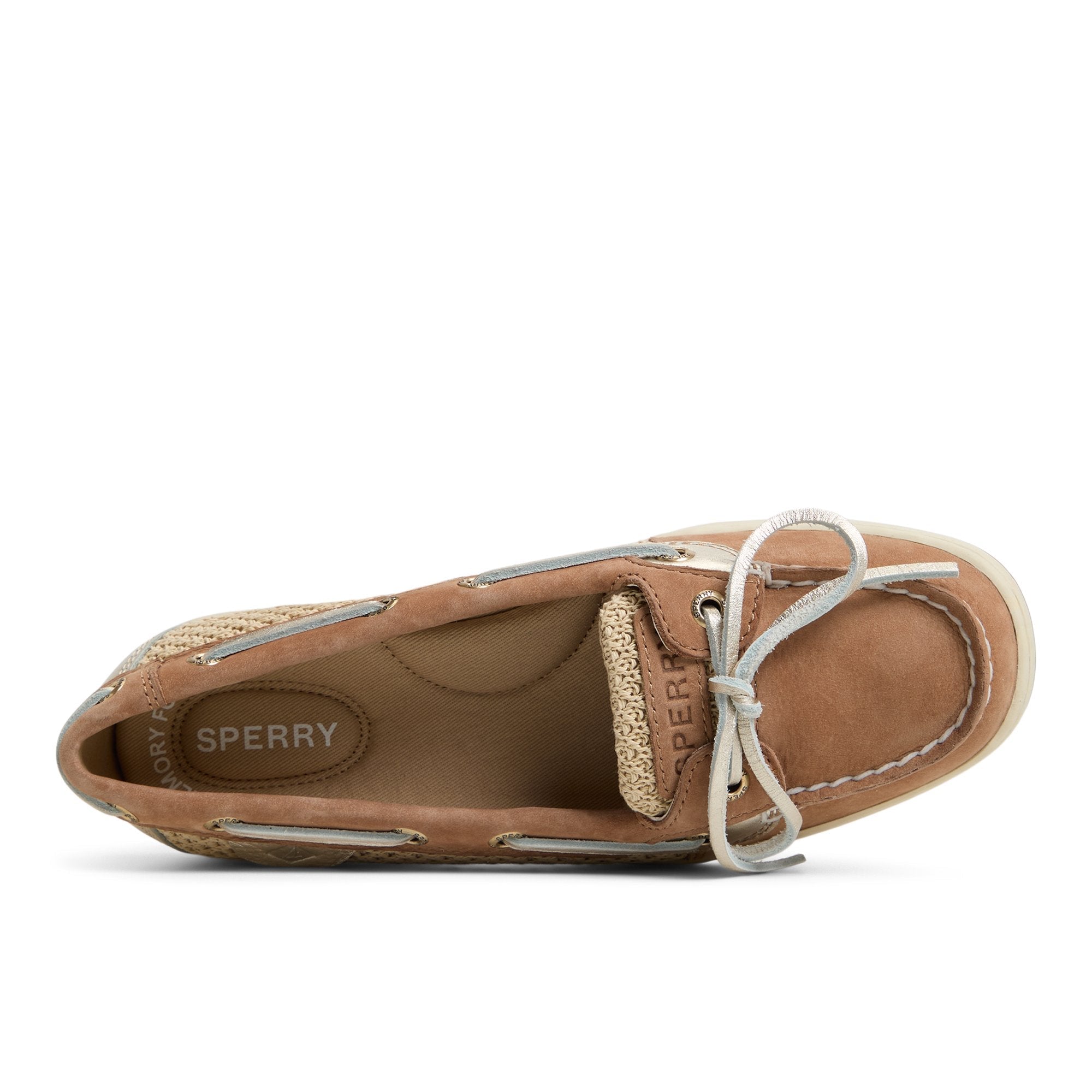 Angelfish 1 Eye Boat Shoe Open Tan