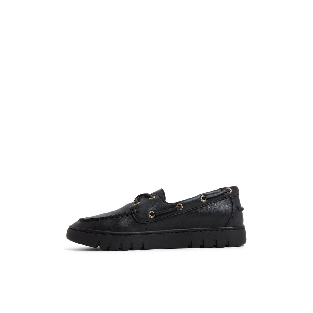 Keely Boat Shoe Black Black