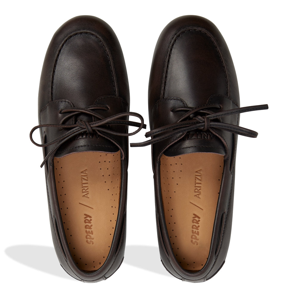 Sperry x Aritzia Slim Boat Shoe Black Combo