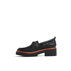 Authentic Original™ Lug 2-Eye Boat Shoe Black