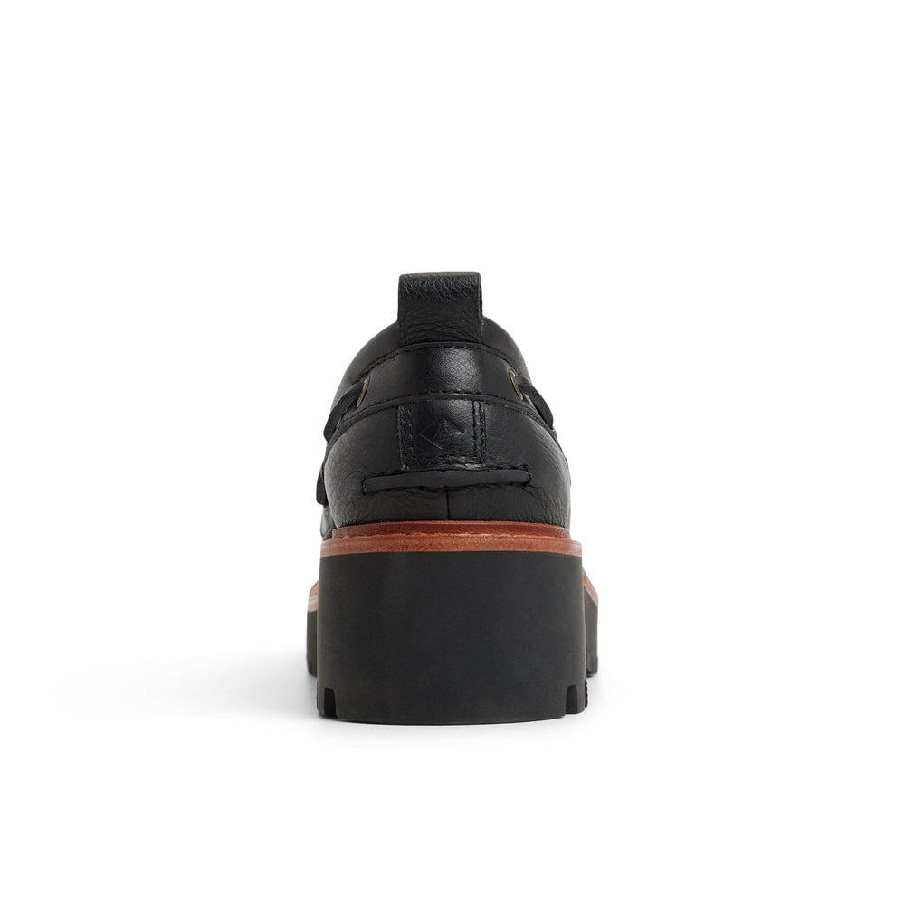 Authentic Original™ Lug 2-Eye Boat Shoe Black