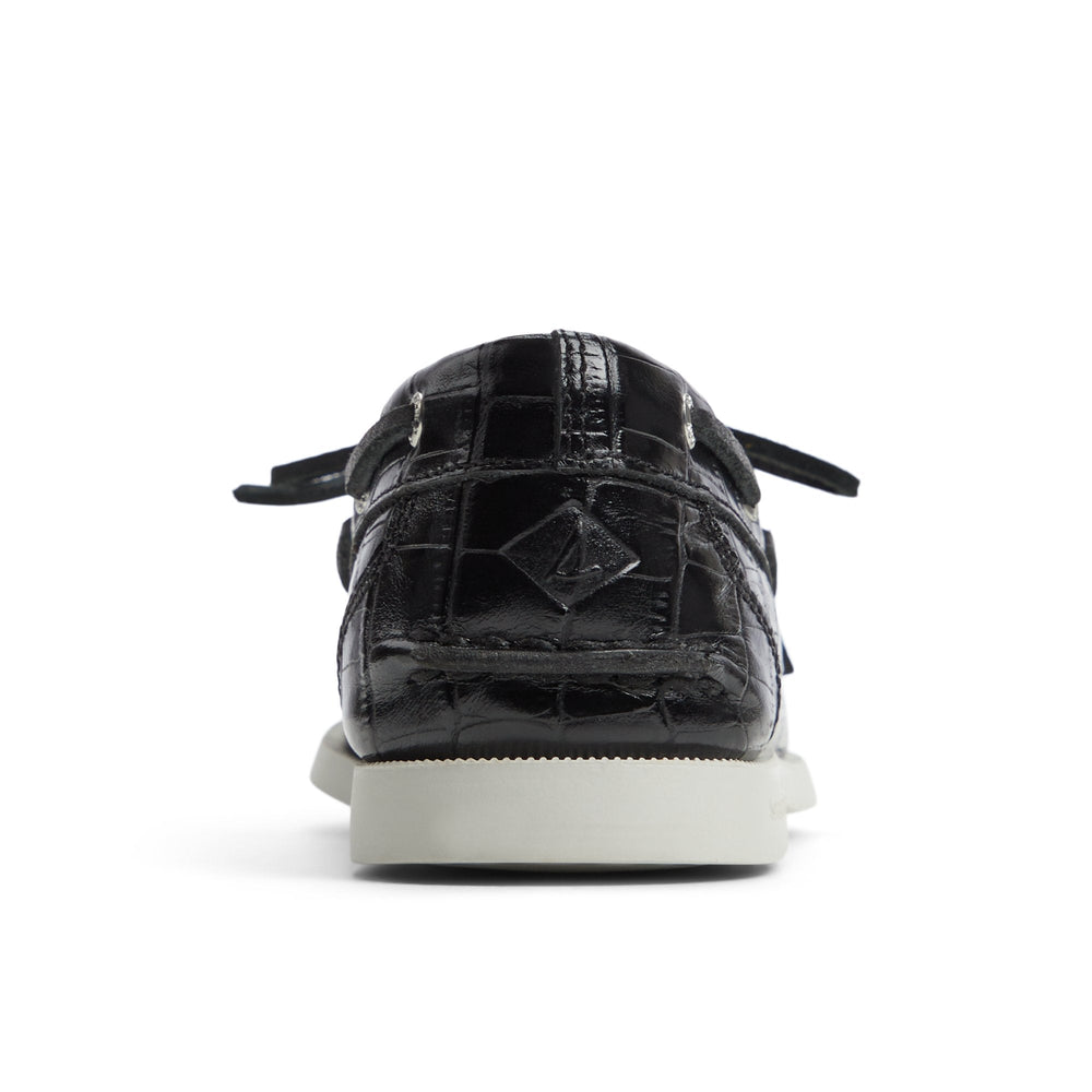 Authentic Original™ 1 Eye Boat Shoe Black Women's Leather