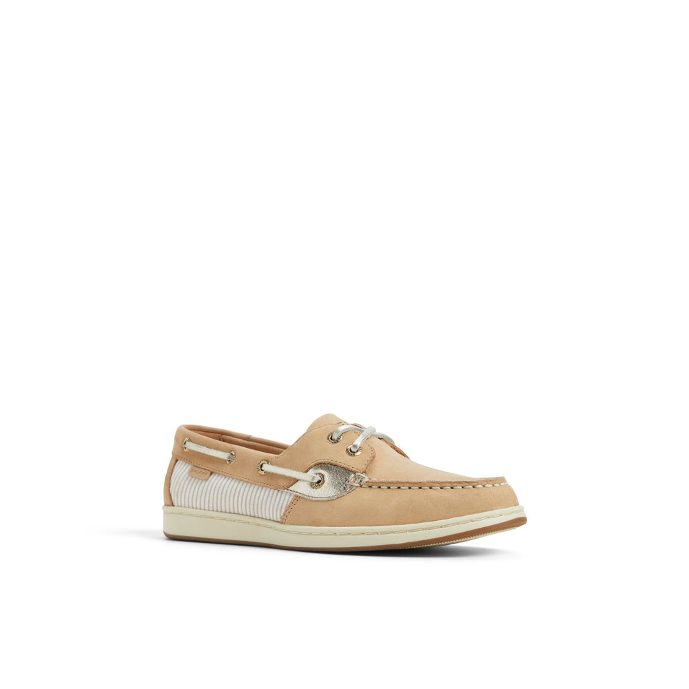 Coastfish 2 Eye Boat Shoe Linen Multi