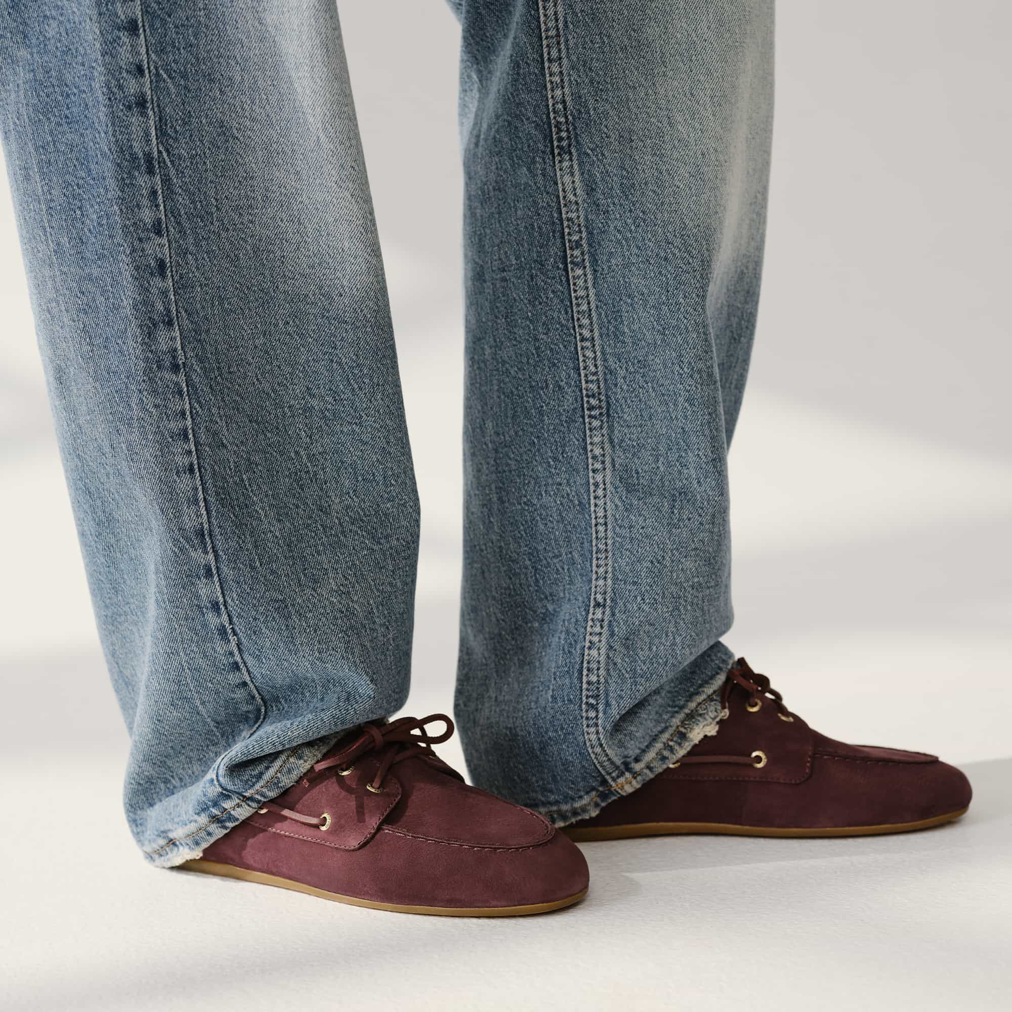 Slim Boat Shoe Prune