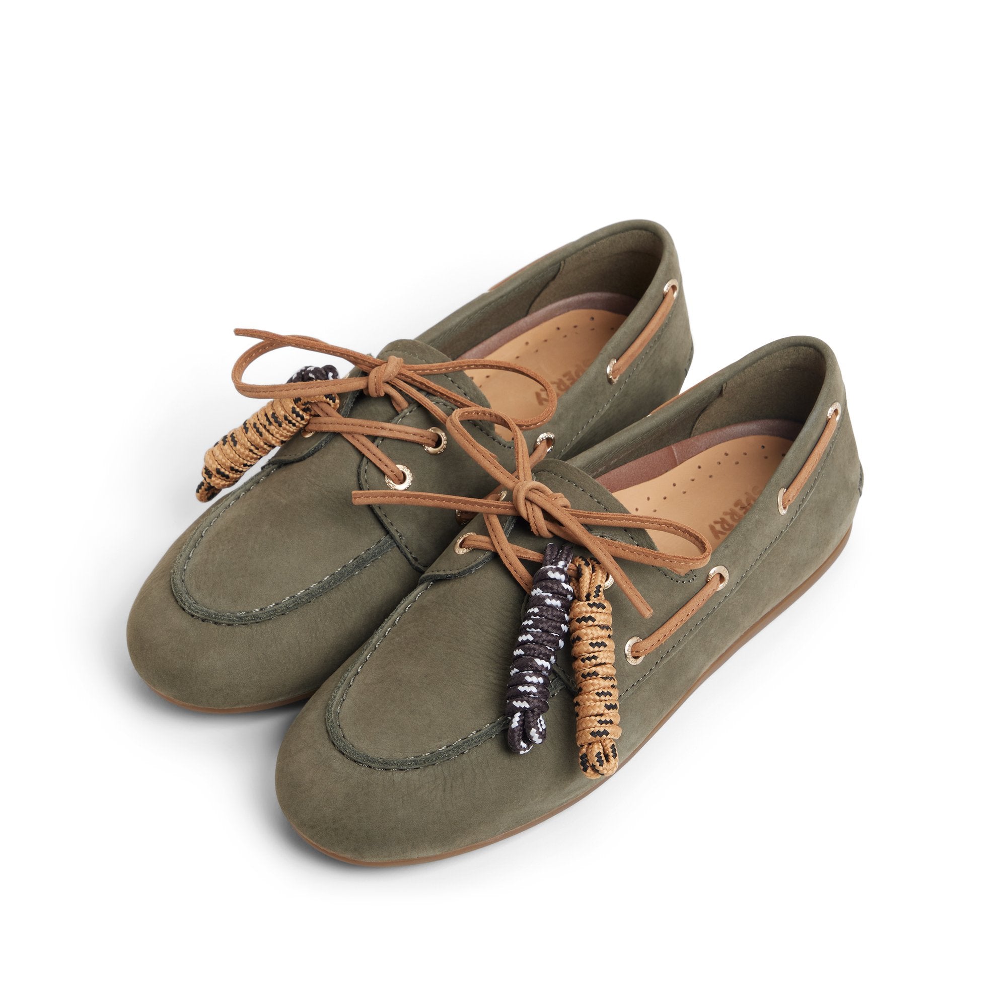 Sperry x Aritzia Slim Boat Shoe Olive