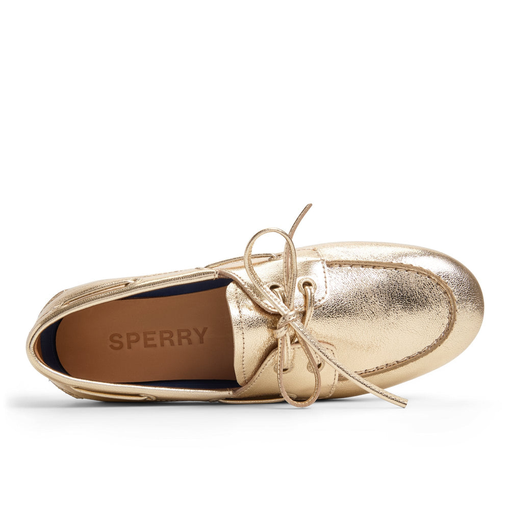 Slim Boat Shoe Gold