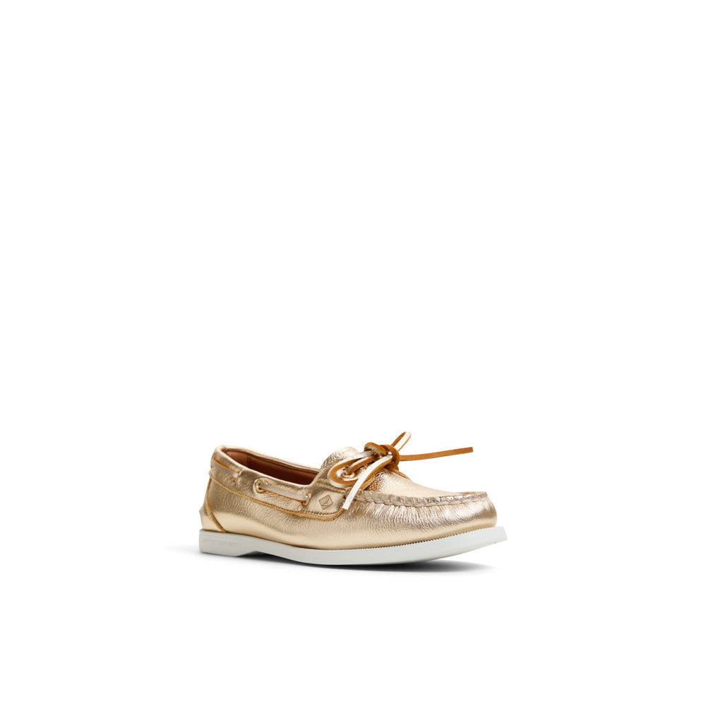 Authentic Original™ 1 Eye Boat Shoe Gold Women's Leather