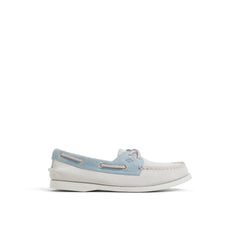 Authentic Original™ 2 Eye Boat Shoe White/Blue Women's Women