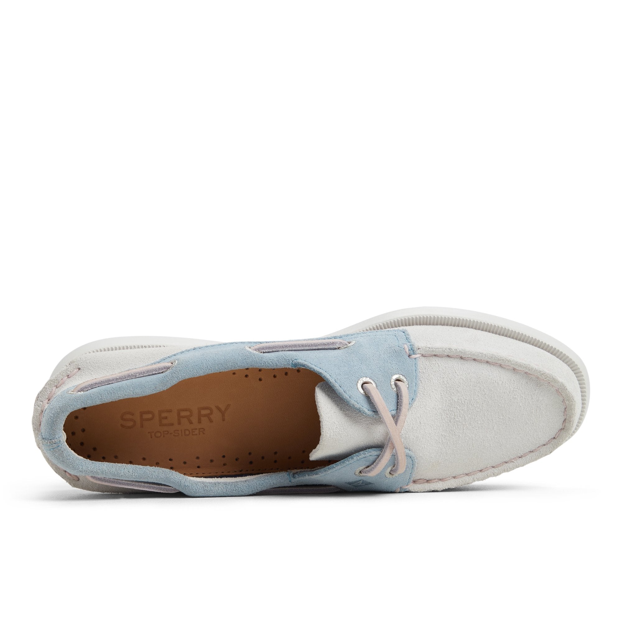 Authentic Original™ 2 Eye Boat Shoe White/Blue Women's Women