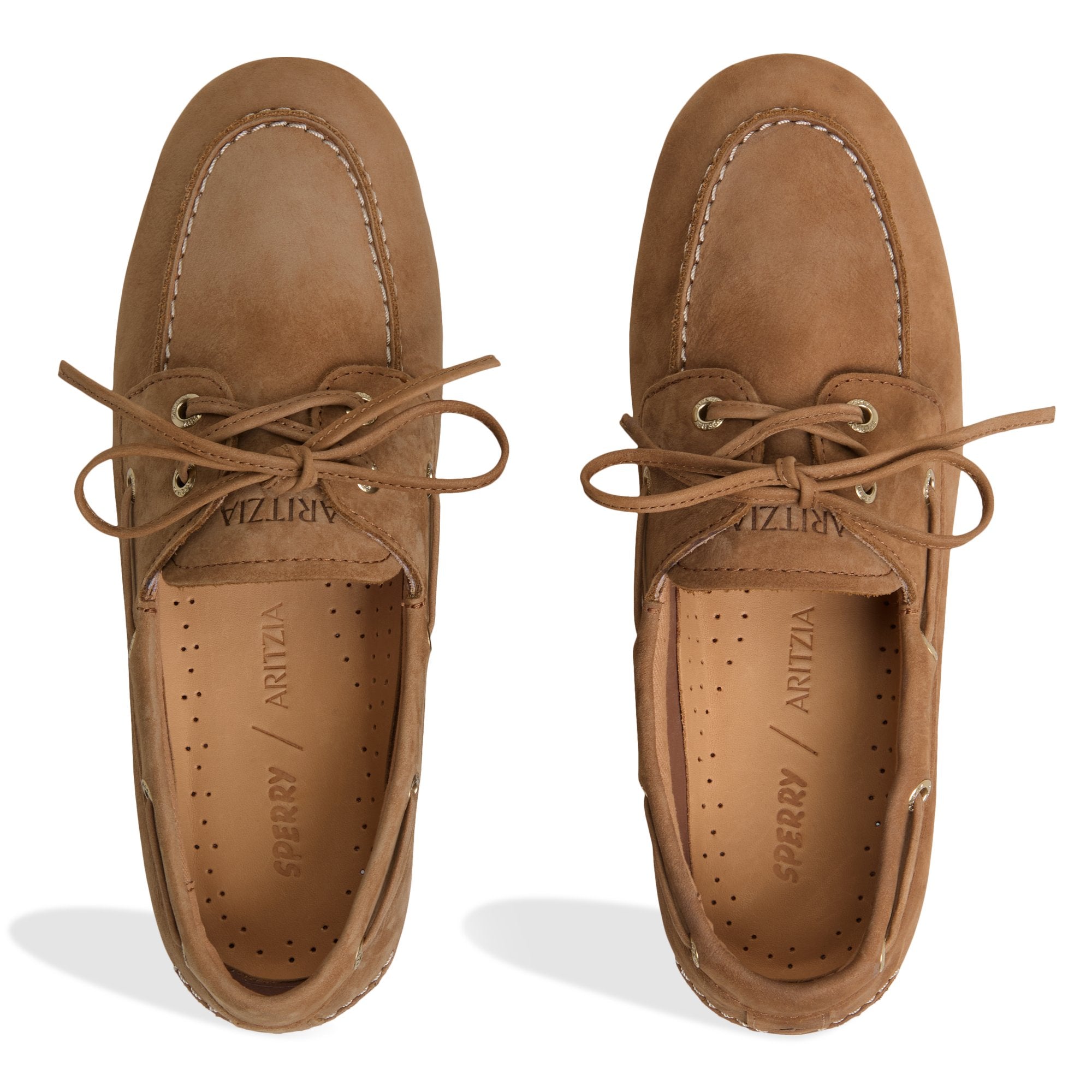 Sperry x Aritzia Slim Boat Shoe Tan