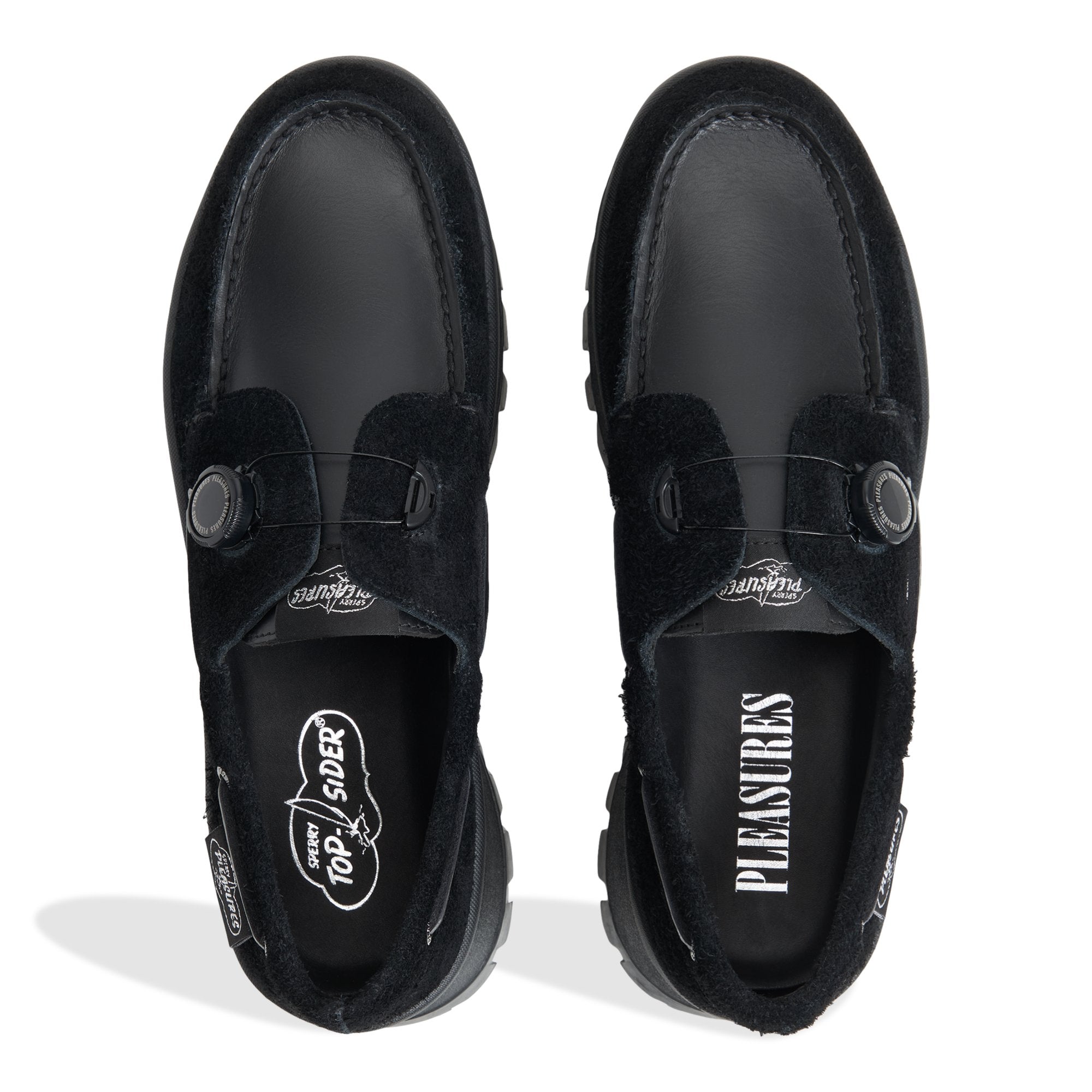 Sperry x Pleasures 3-Eye Vibram Turn-Lock Lug Boat Shoes