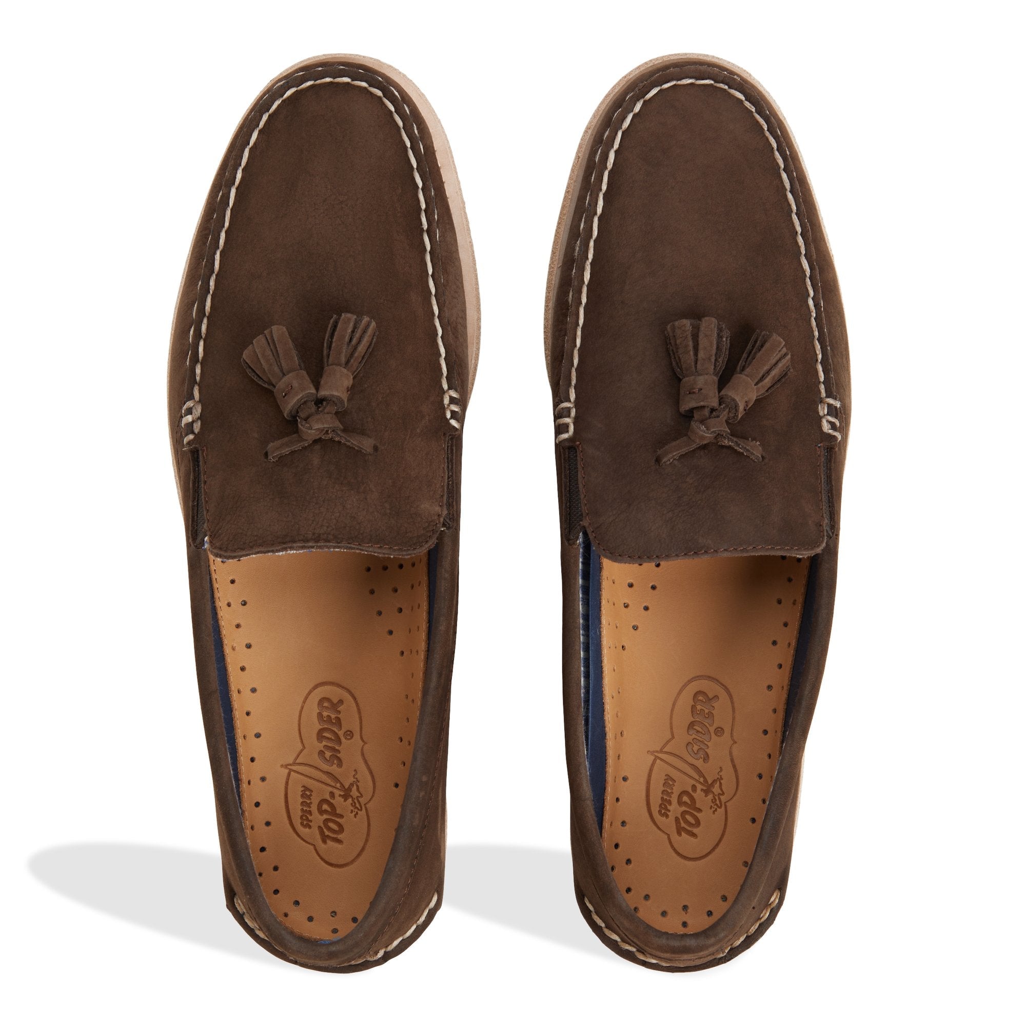 Aotassel Brown Men's Loafers & Oxfords