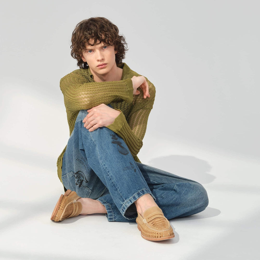 Gcpennywoven Tan Men's Leather