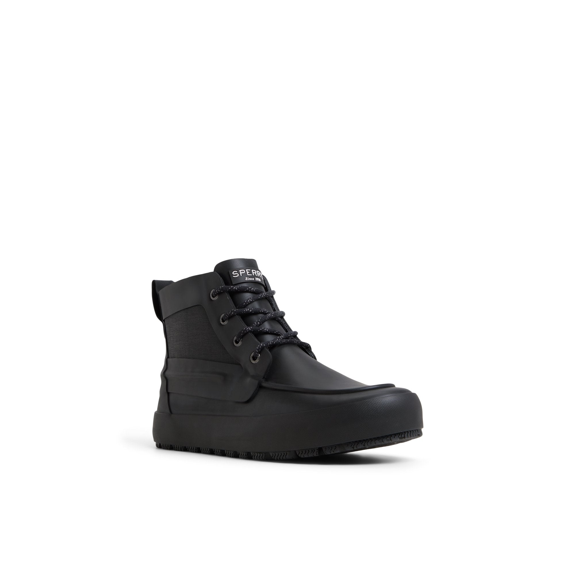 Sleek Lace Up Boot Black