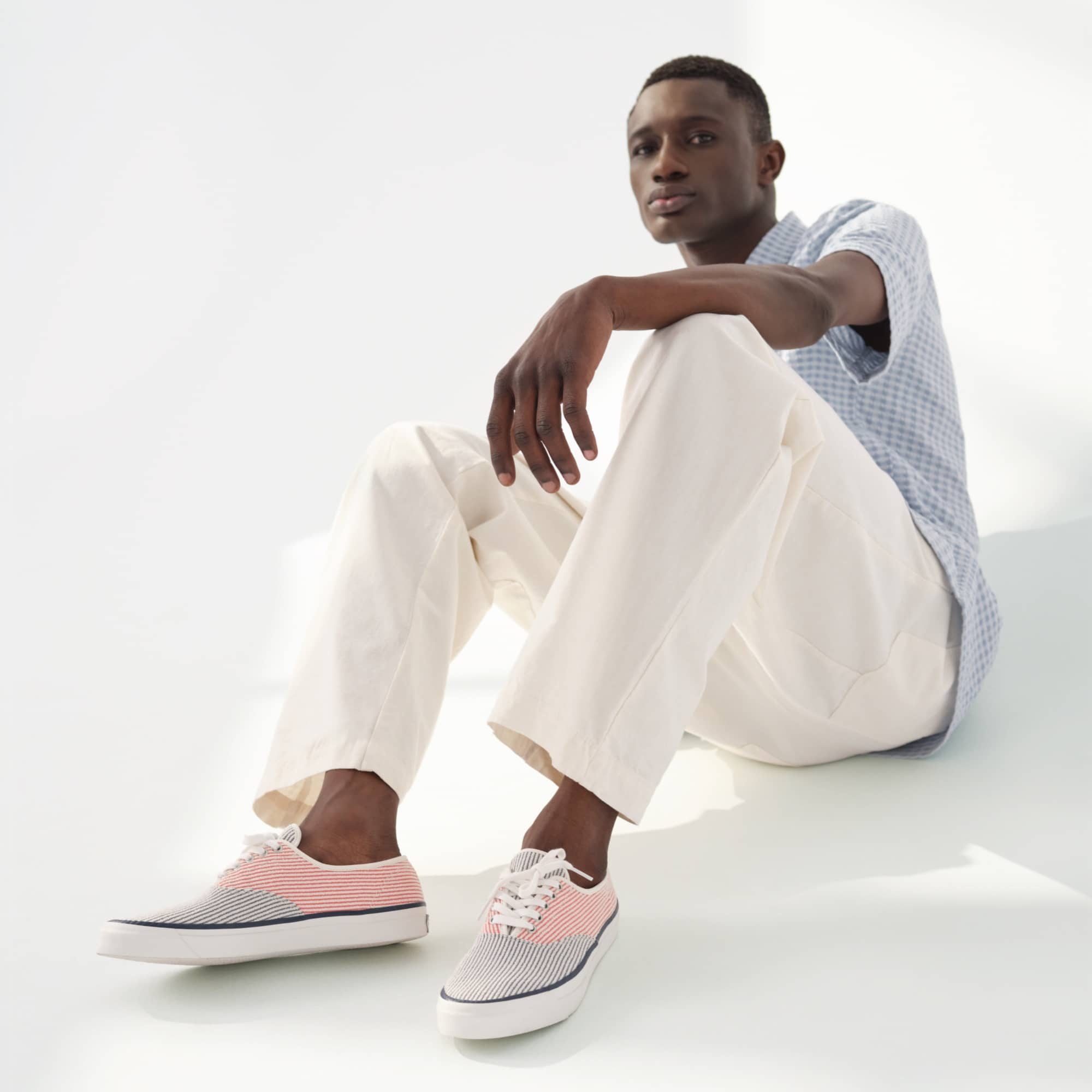 Striped cvo Navy/Red Men's Sneakers