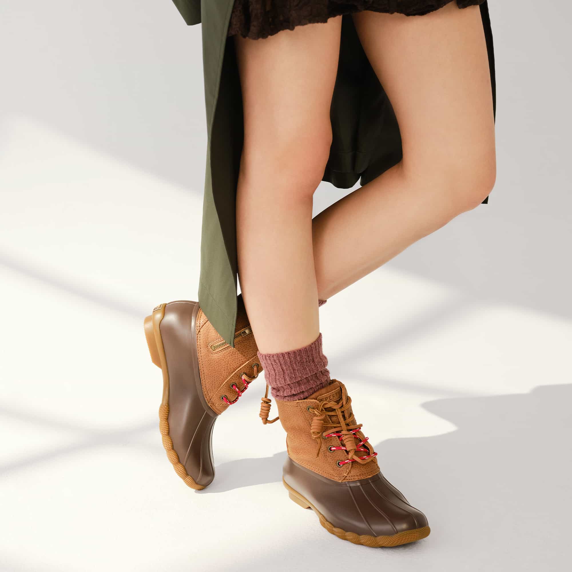 Saltwater™™ Duck Lug Boot Dark Brown