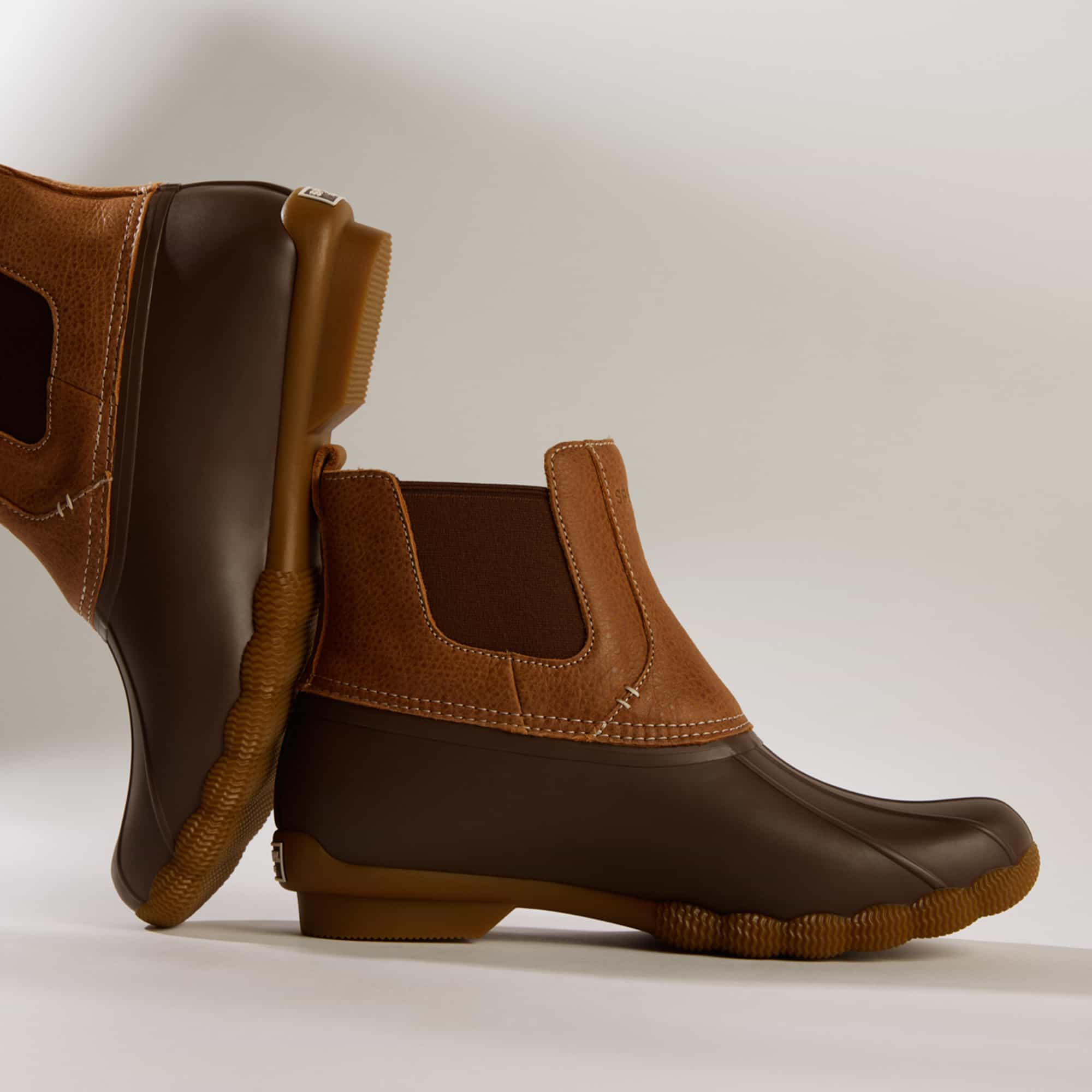 Saltwater™™ Duck Chelsea Boot Dark Brown