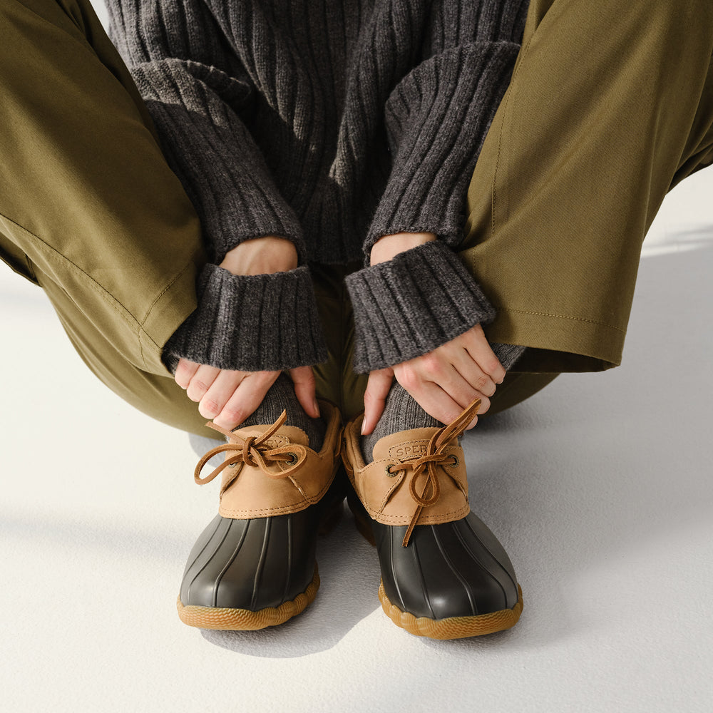 Saltwater™™ 1 Eye Duck Shoe Light Brown