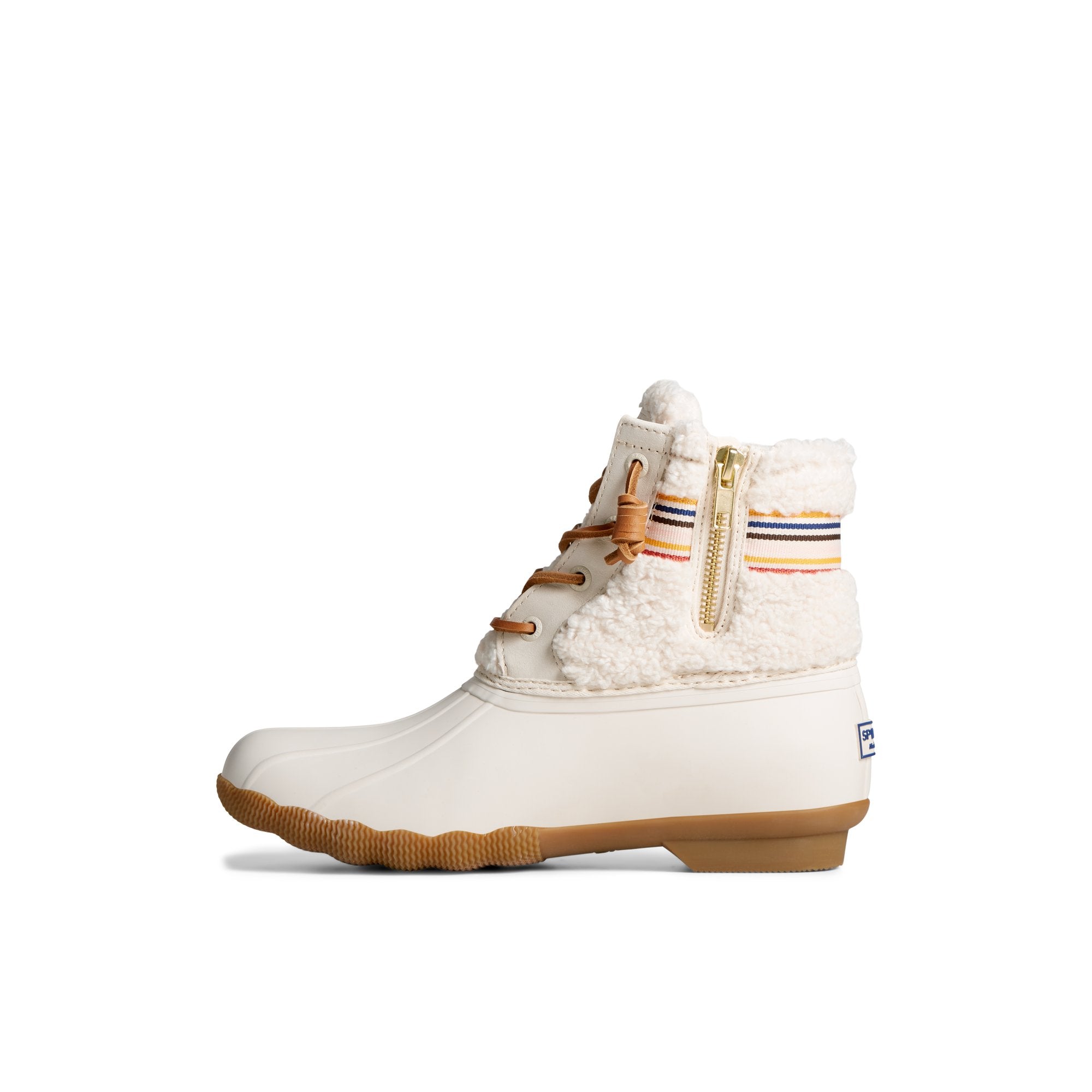 Saltwater™ Rainbow Sherpa Duck Boot Bone