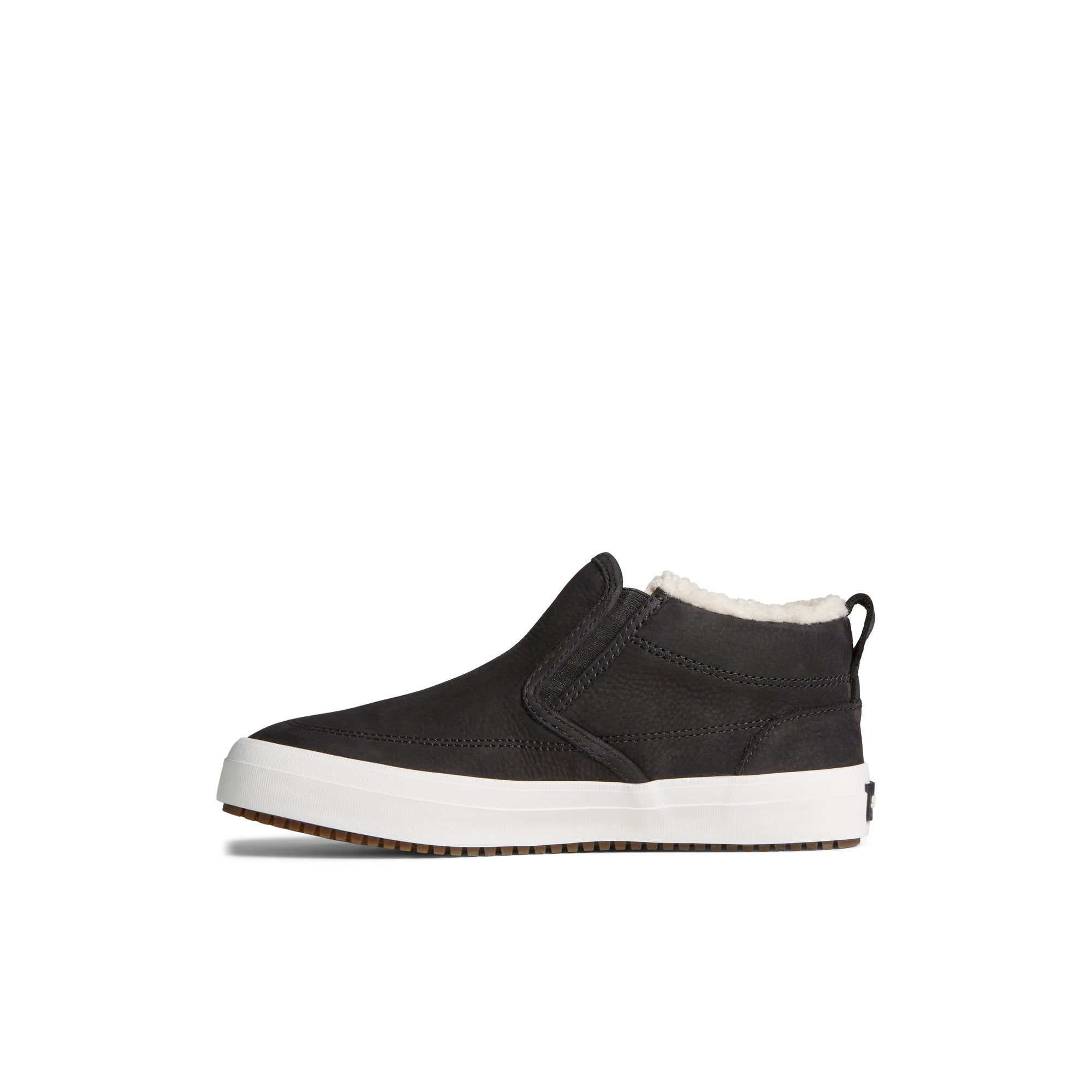 Crest Side Zip Cozy Sneaker Black
