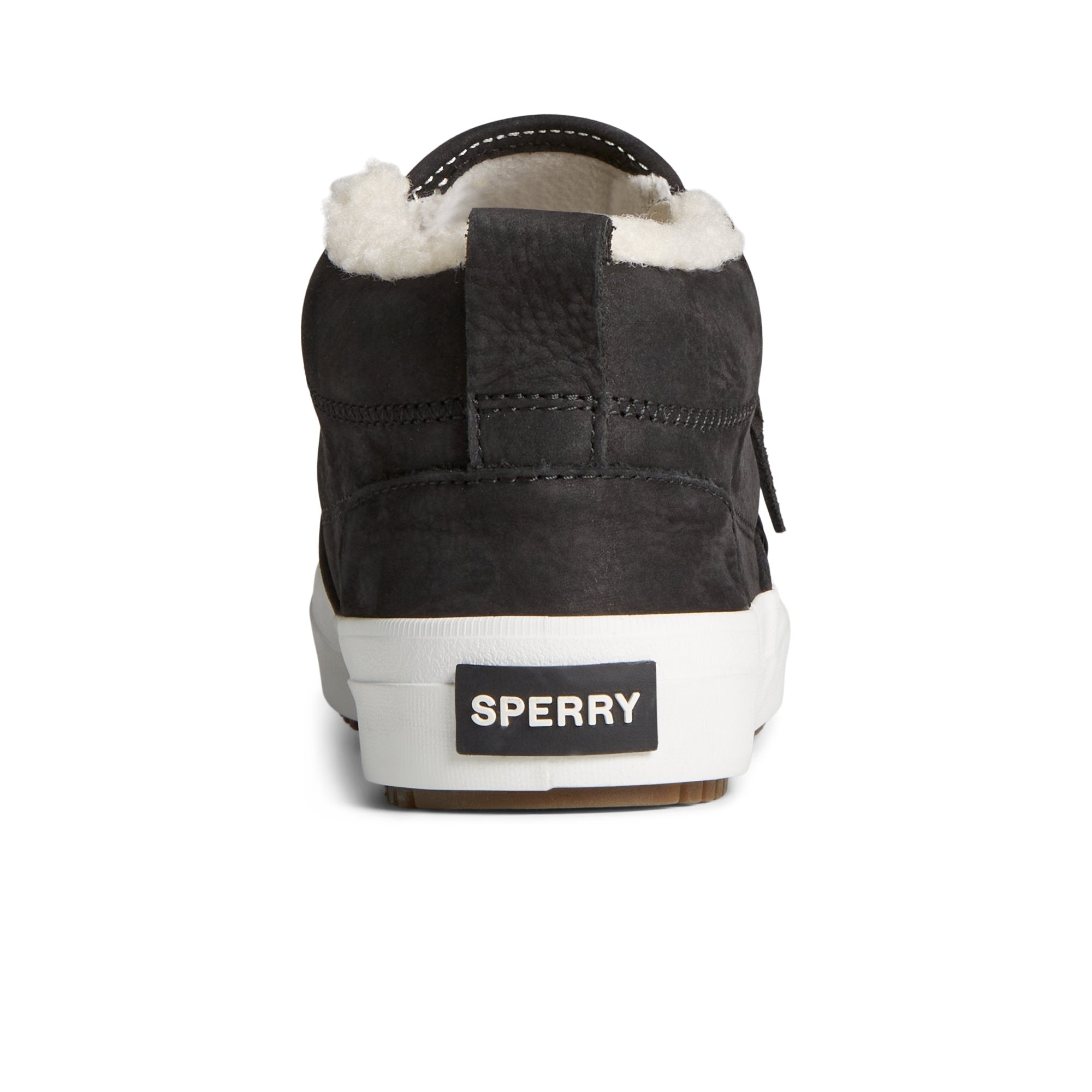 Crest Side Zip Cozy Sneaker Black