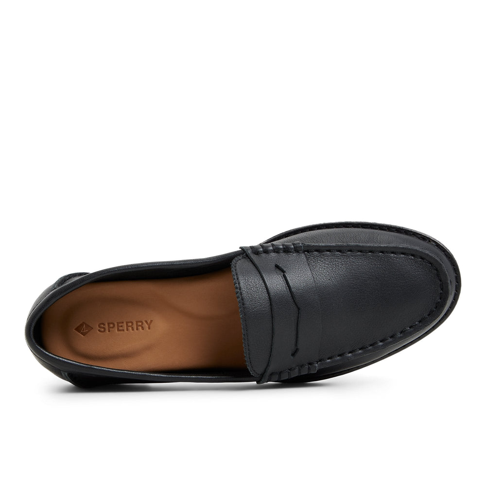 Seaport Penny Loafer Black Black