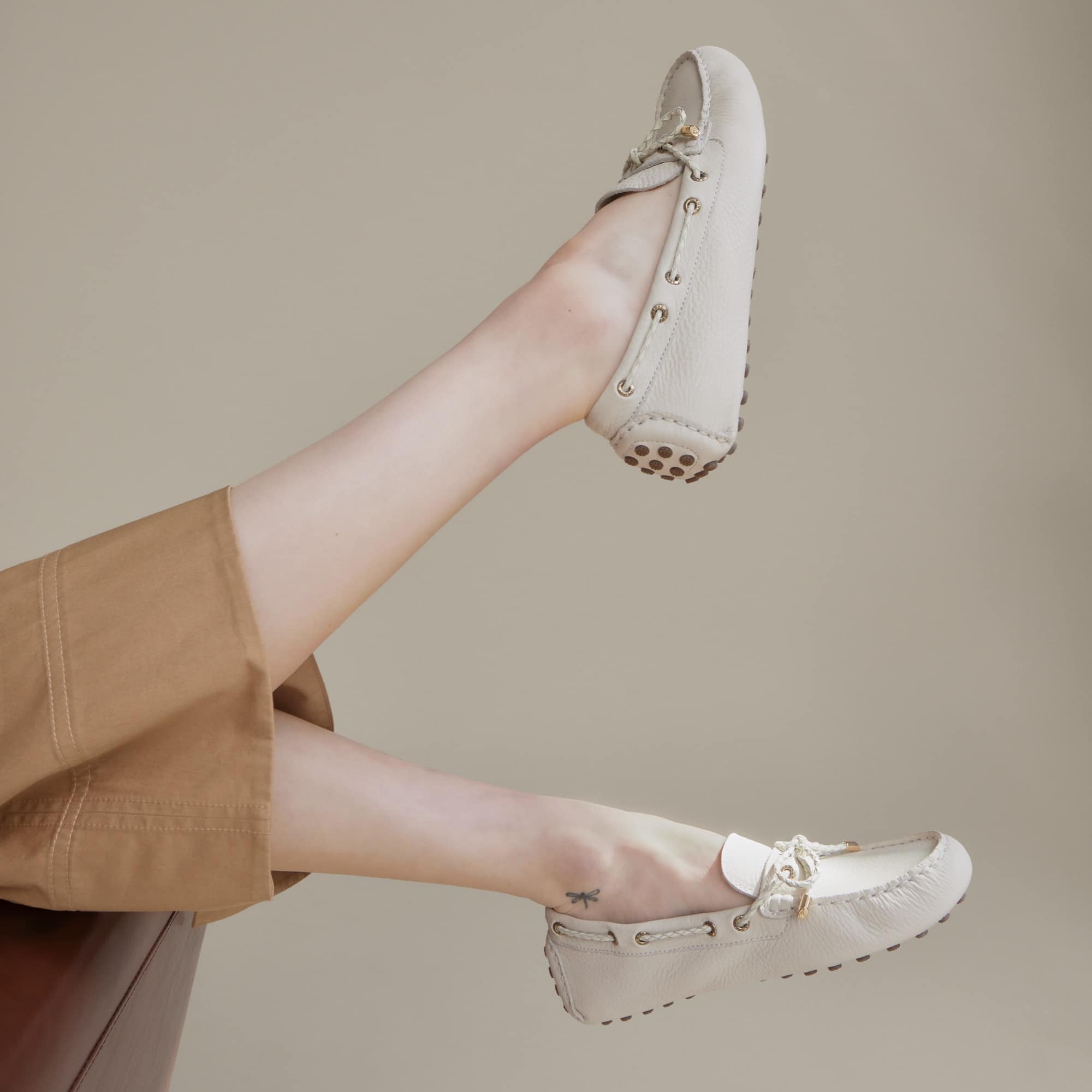 Gold Cup™ Driver Loafer - Cream