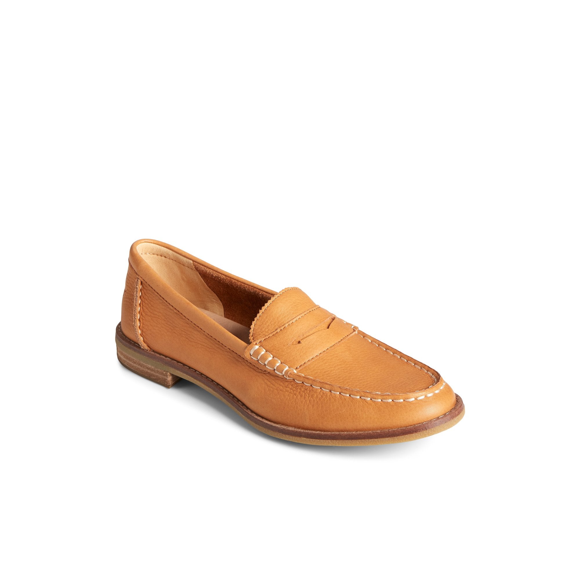Seaport Penny Leather Loafer Medium Beige
